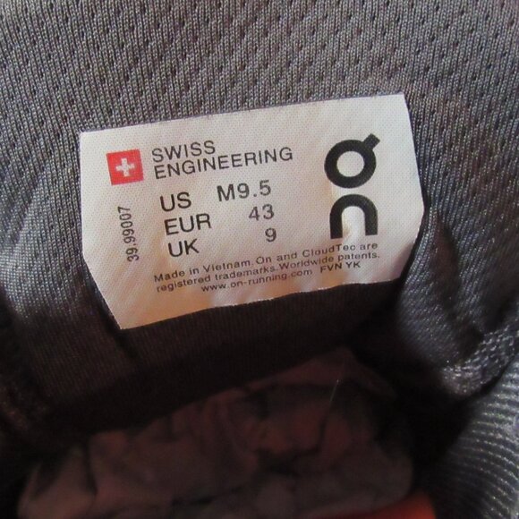 On Cloudstratus Fossil Grey Blue White Running Shoes (39.99007) Men's Size 9.5 - Picture 12 of 12